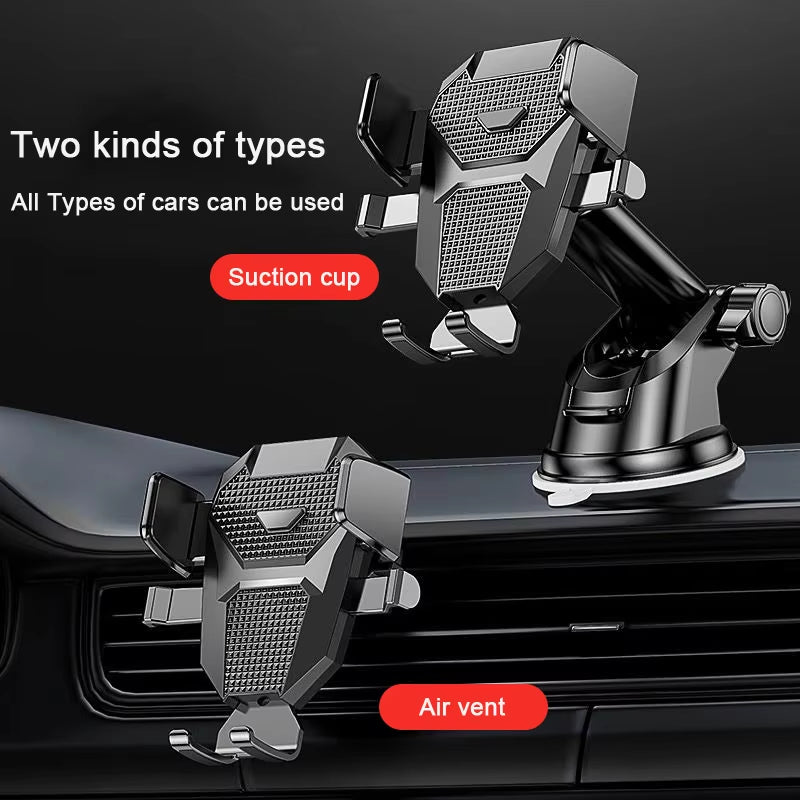 2023 NEW Universal Sucker Car Phone Holder 360° Windshield Car Dashboard Mobile Cell Support Bracket for 4.0-7 Inch Smartphones