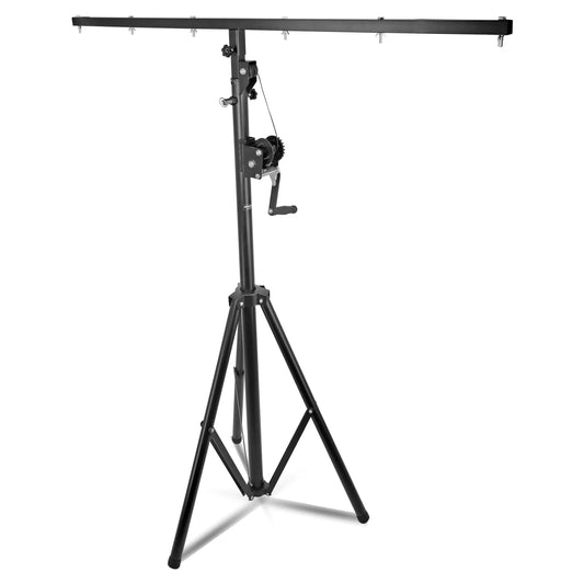 5Core DJ Light Stand Stage Lighting Truss System Hand Crank Heavy Duty Adjustable T Bar Mount Tripod