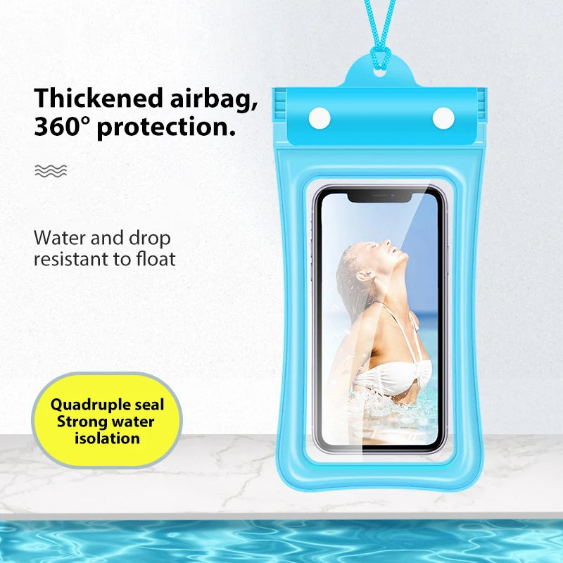 IPX8 Waterproof Phone Case Swimming Water Proof Bag Underwater Protector Cover For iPhone 15 14 13 Pro Max Samsung Xiaomi Huawei