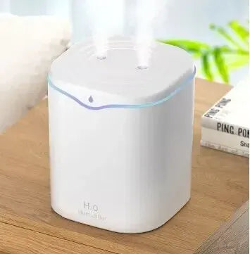 Large Capacity Dual Spray Humidifier Usb Home Bedroom 2L Silent Water Replenisher Air Purifier Wireless Water Diffuser Office