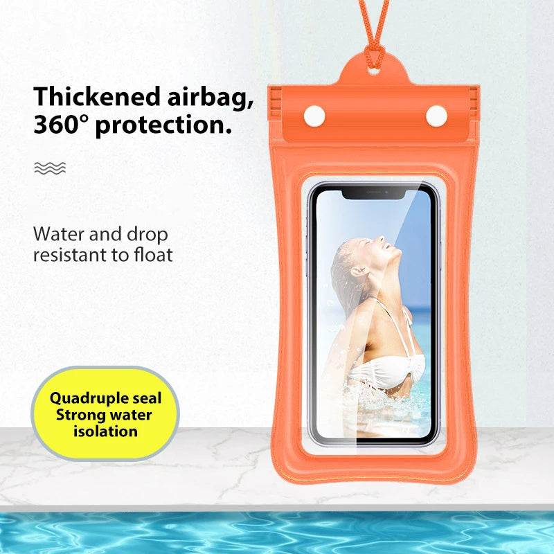 IPX8 Waterproof Phone Case Swimming Water Proof Bag Underwater Protector Cover For iPhone 15 14 13 Pro Max Samsung Xiaomi Huawei