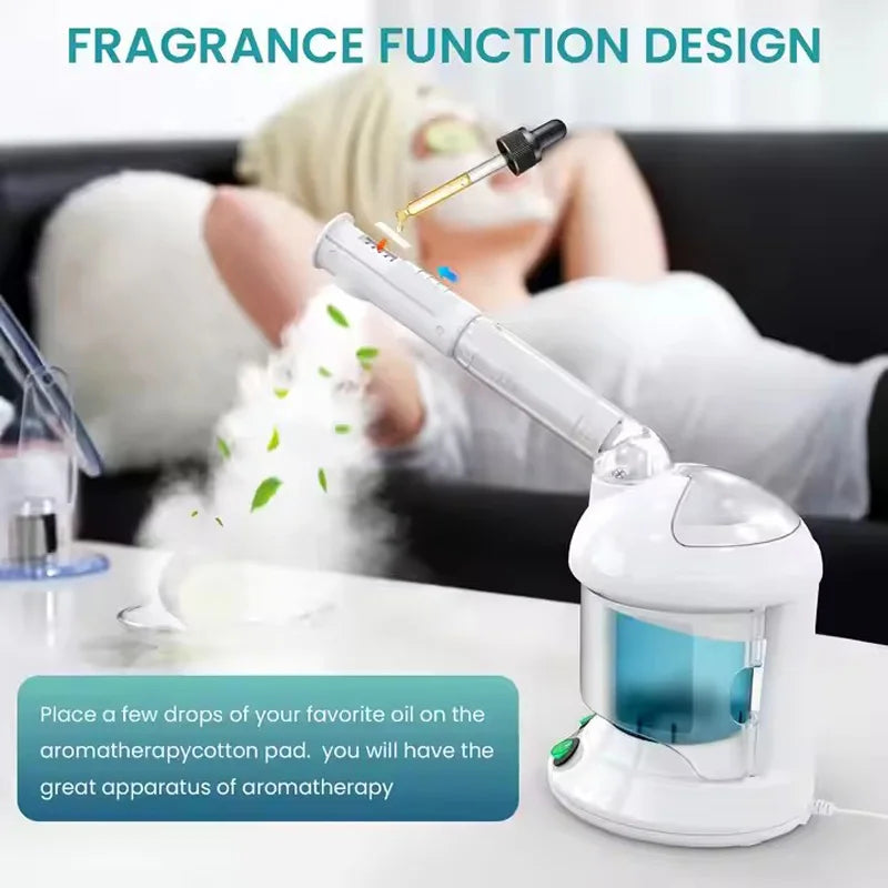 Portable Nebulizer Skin Care Vaporizer Facial Steamer Vapor Steam Face Humidifier Steaming Mist Sprayer Nano Spray Beauty Device