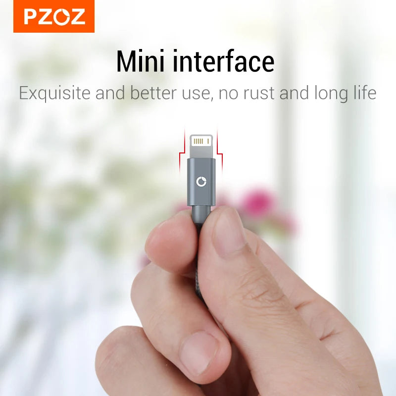 PZOZ Usb Cable For iphone cable 14 13 12 11 pro max Xs Xr X SE 8 7 6s plus ipad air mini fast charging cable For iphone charger