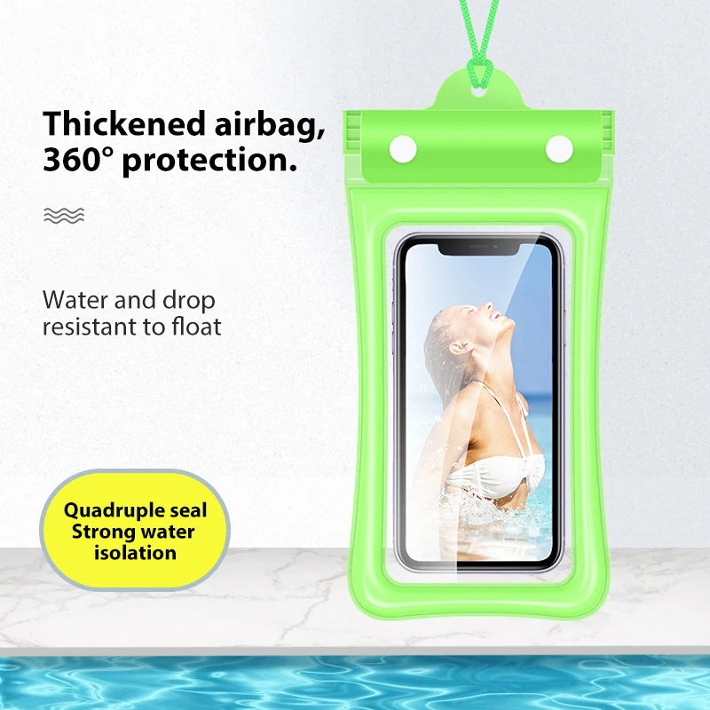 IPX8 Waterproof Phone Case Swimming Water Proof Bag Underwater Protector Cover For iPhone 15 14 13 Pro Max Samsung Xiaomi Huawei