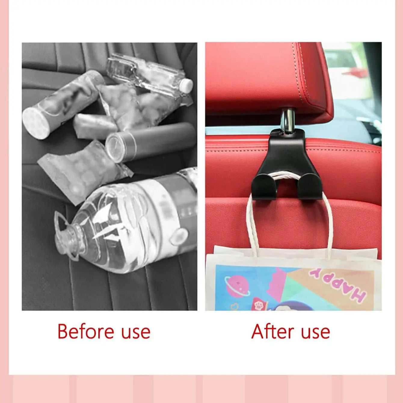 Concealed Creative New Car Seat Back Hook Multi Functional Rear Car Phone Holder Hook Automotive Accessories