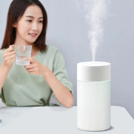 260ML USB Ultrasonic Air Humidifier LED Lamp Mini Essential Oil Diffuser Car Purifier Aroma Anion Mist Maker With Romantic Light