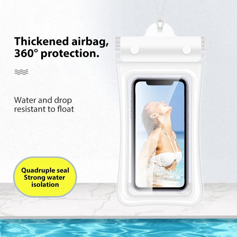 IPX8 Waterproof Phone Case Swimming Water Proof Bag Underwater Protector Cover For iPhone 15 14 13 Pro Max Samsung Xiaomi Huawei