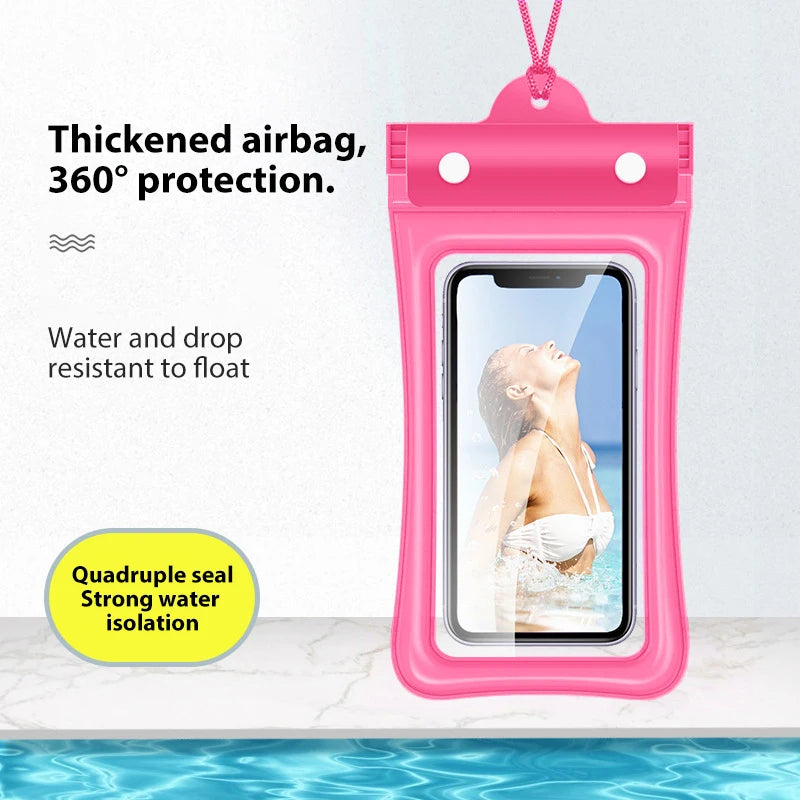 IPX8 Waterproof Phone Case Swimming Water Proof Bag Underwater Protector Cover For iPhone 15 14 13 Pro Max Samsung Xiaomi Huawei