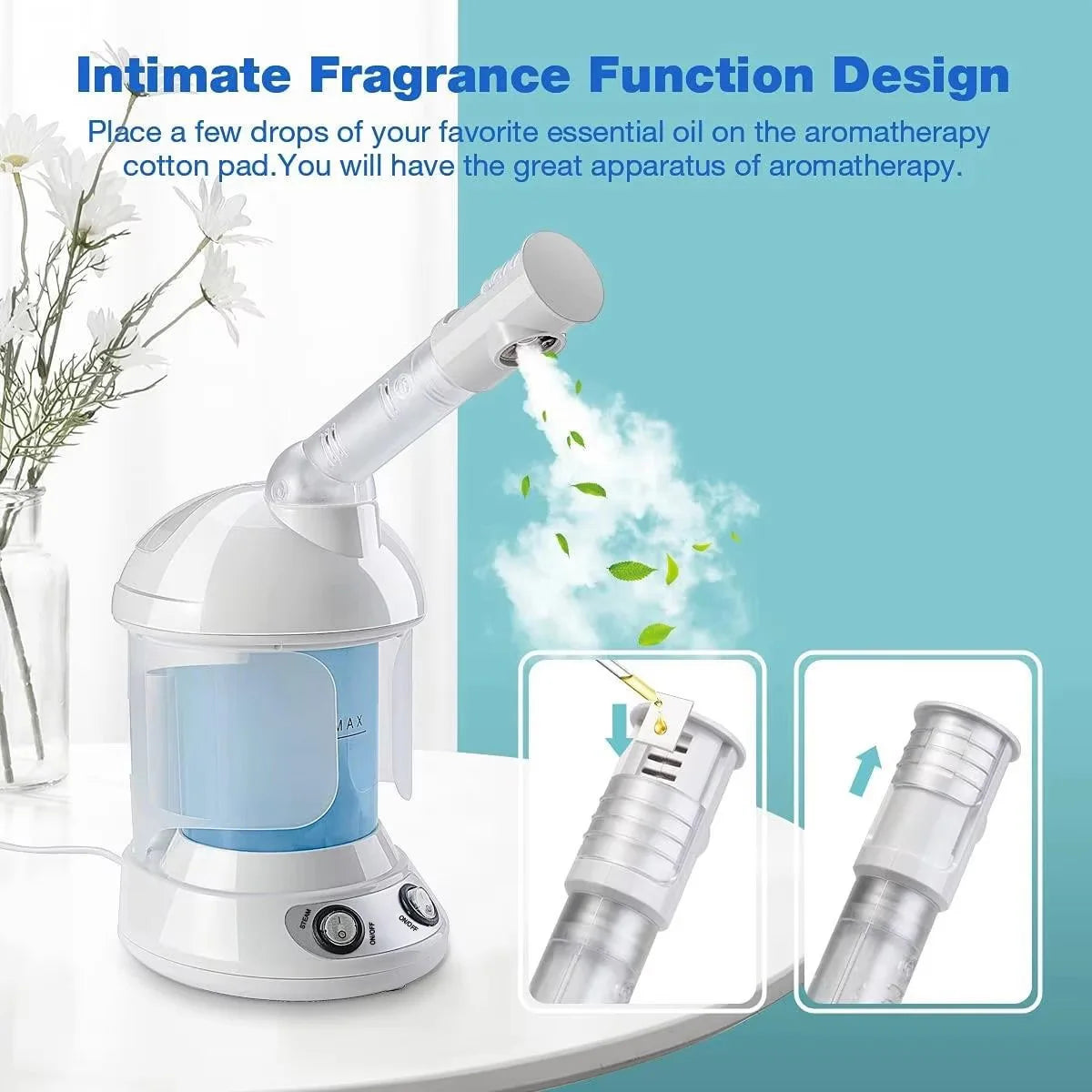 Portable Nebulizer Skin Care Vaporizer Facial Steamer Vapor Steam Face Humidifier Steaming Mist Sprayer Nano Spray Beauty Device