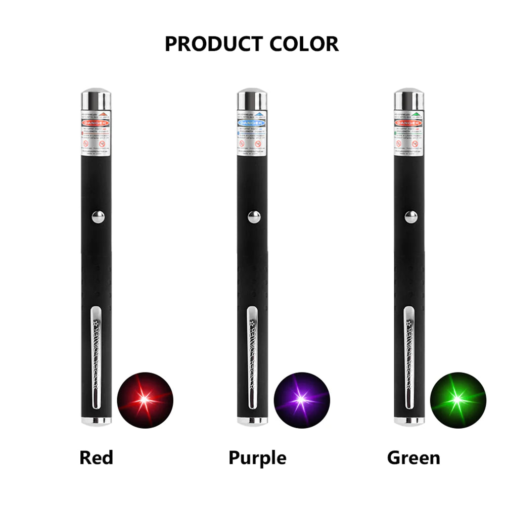 3 Packs 900Mile Laser Pointer Pen Green Blue Red Light Visible Beam Lazer